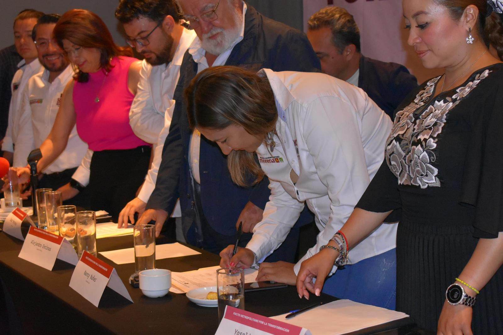 Nancy N Ez Firma Con Candidatos Y Candidatas De Morena Pacto